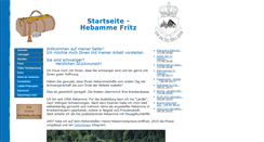 Desktop Screenshot of hebamme-fritz.de